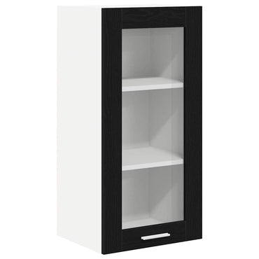 vidaXL Hängeschrank Schwarz Eichen-Optik 40 x 31 x 80 cm Holzwerkstoff