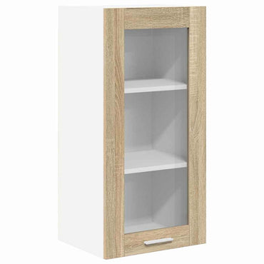 vidaXL Hängeschrank mit Tür Sonoma-Eiche 40 x 31 x 80 cm Holzwerkstoff