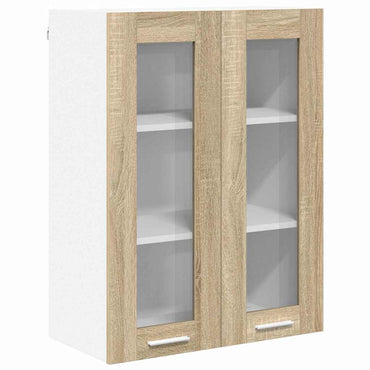 vidaXL Hängeschrank mit Tür Sonoma-Eiche 60 x 31 x 80 cm Holzwerkstoff