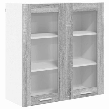 vidaXL Hängeschrank Graues Sonoma 80 x 31 x 80 cm Holzwerkstoff
