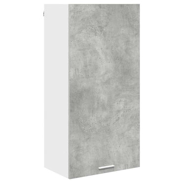 vidaXL Hängeschrank Betongrau und Weiß 50 x 31 x 100 cm Holzwerkstoff