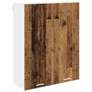 vidaXL Hängeschrank mit Tür Altholz 80 x 31 x 100 cm Holzwerkstoff
