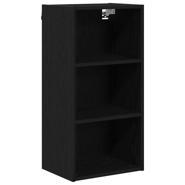 vidaXL Hängeschrank Schwarz Eichen-Optik 40 x 29,5 x 80 cm