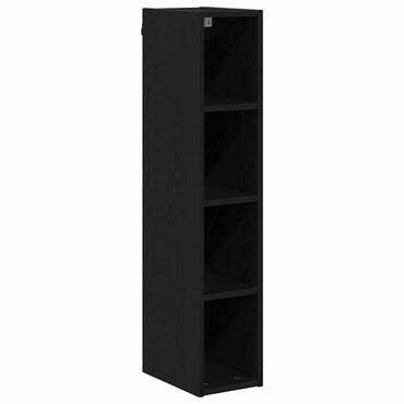 vidaXL Hängeschrank Schwarz Eichen-Optik 20 x 29,5 x 100 cm