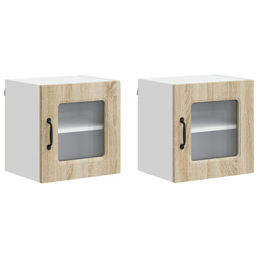 vidaXL Küchenschrank Kalmar 2 pcs Sonoma-Eiche 40 x 31 x 40 cm