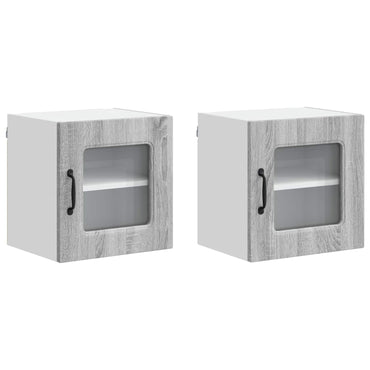 vidaXL Küchenschrank Kalmar 2 pcs Graues Sonoma 40 x 31 x 40 cm