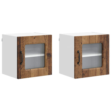 vidaXL Küchenschrank mit Speicher Kalmar 2 pcs Altholz 40 x 31 x 40 cm
