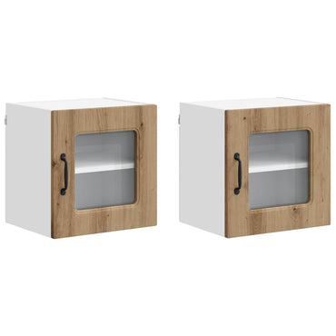 vidaXL Küchenschrank Kalmar 2 pcs Artisan-Eiche 40 x 31 x 40 cm
