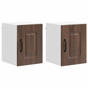 vidaXL Küchenschrank Kalmar 2 pcs Braun Eichen-Optik 30 x 31 x 40 cm