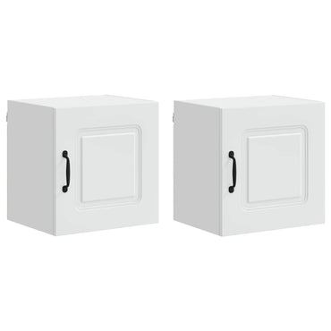 vidaXL Küchenschrank Kalmar 2 pcs Weiß 40 x 31 x 40 cm Holzwerkstoff