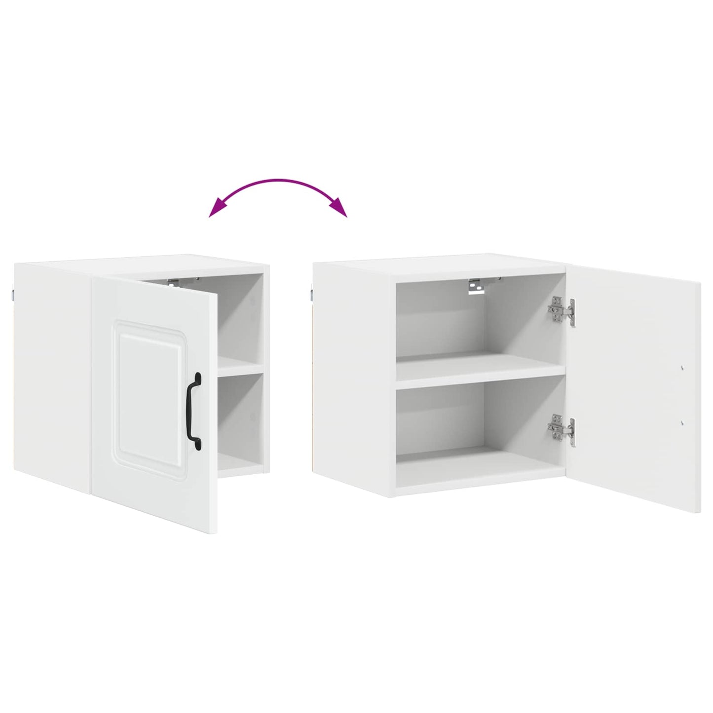 vidaXL Küchenschrank Kalmar 2 pcs Weiß 40 x 31 x 40 cm Holzwerkstoff