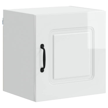 vidaXL Küchenschrank Kalmar Hochglanz Weiß 40 x 31 x 40 cm