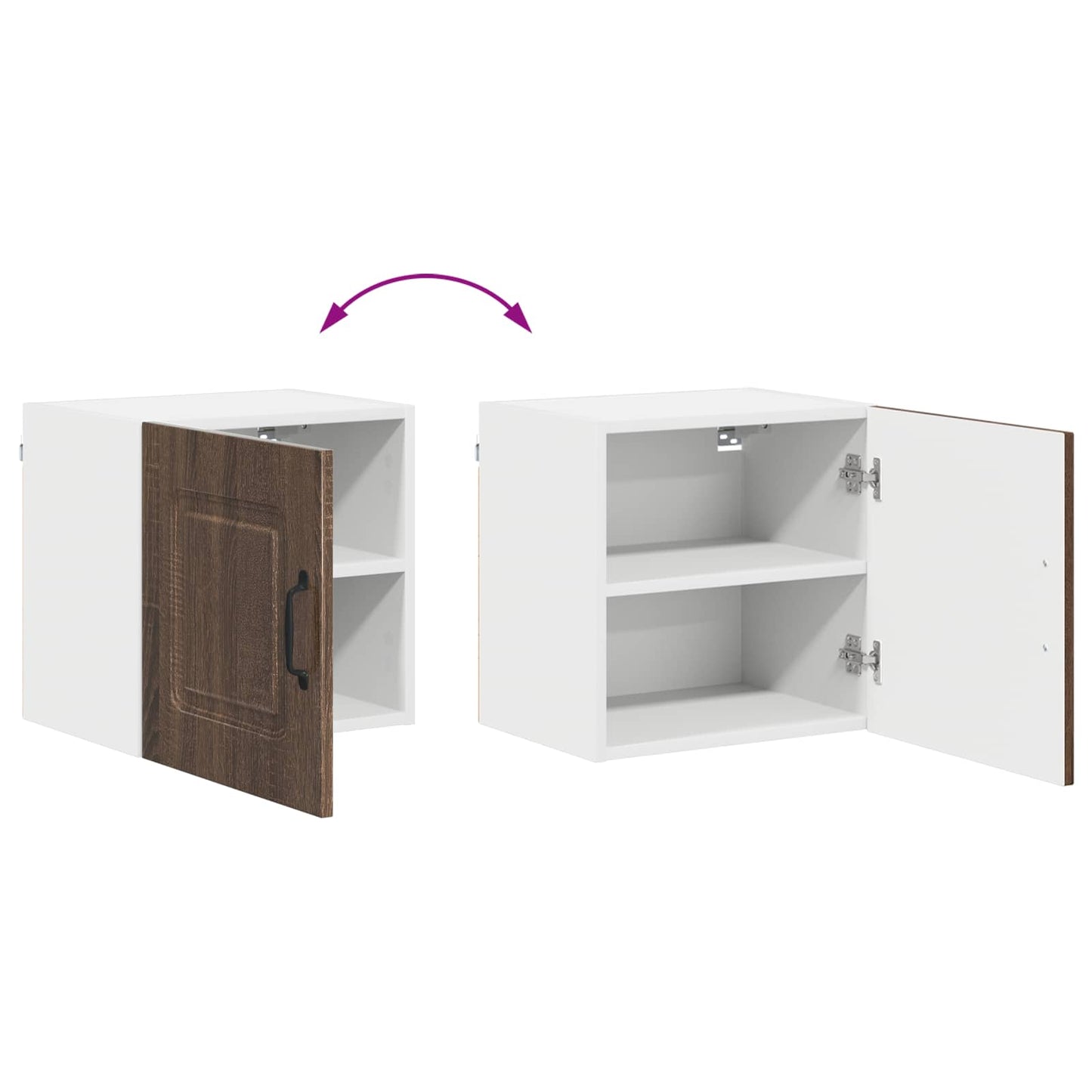 vidaXL Küchenschrank Kalmar 2 pcs Braun Eichen-Optik 40 x 31 x 40 cm