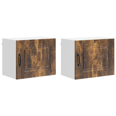 vidaXL Küchenschrank Kalmar 2 pcs Geräucherte Eiche 50 x 31 x 40 cm