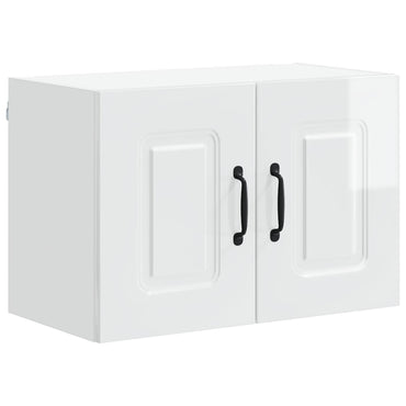 vidaXL Küchenschrank Kalmar Hochglanz Weiß 60 x 31 x 40 cm