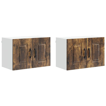vidaXL Küchenschrank Kalmar 2 pcs Geräucherte Eiche 60 x 31 x 40 cm