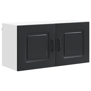 vidaXL Meuble haut de cuisine Kalmar Noir 80 x 31 x 40 cm Bois d'ingénierie