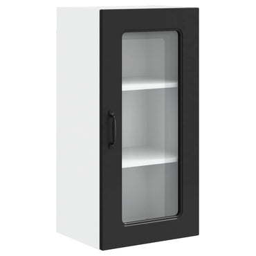 vidaXL Meuble haut de cuisine Kalmar noir 40 x 31 x 80 cm en bois d'ingénierie