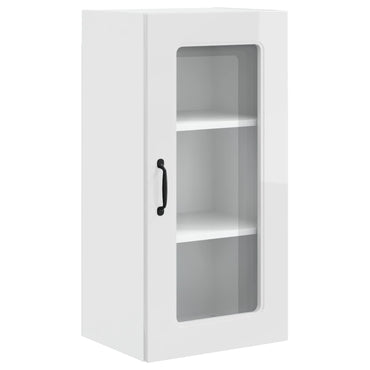Meuble de cuisine vidaXL Kalmar Blanc brillant 40 x 31 x 80 cm
