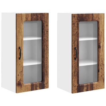 vidaXL Meuble de cuisine avec rangement Kalmar 2 pcs Bois de récupération 40 x 31 x 80 cm