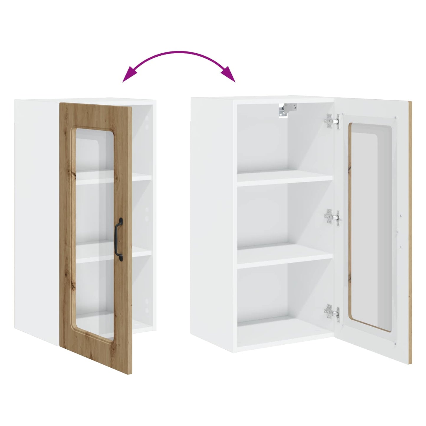 vidaXL Meuble de cuisine Kalmar 2 pcs chêne artisan 40 x 31 x 80 cm