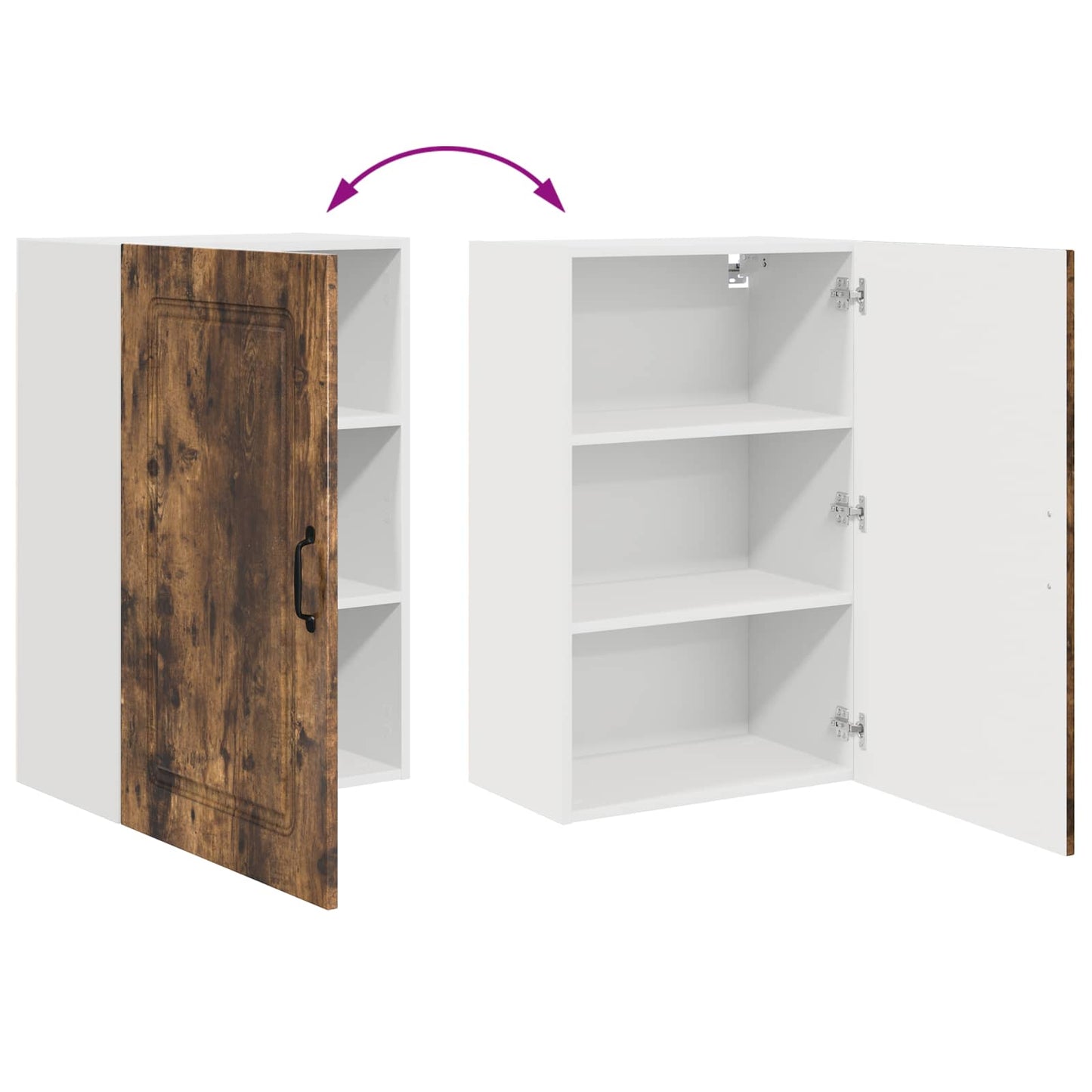 Küchenschrank Kalmar Geräucherte Eiche 50 x 31 x 80 cm