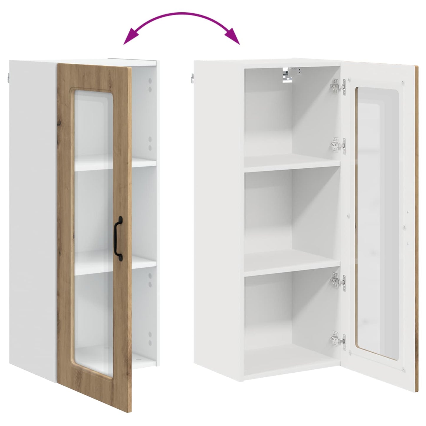 Küchenschrank Kalmar Artisan-Eiche 40 x 31 x 100 cm