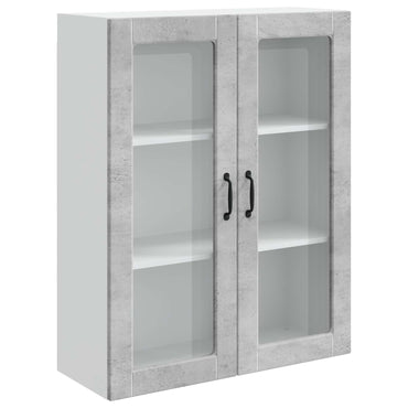 vidaXL Küchenschrank Kalmar Beton Grau 80 x 31 x 100 cm Holzwerkstoff
