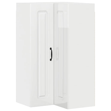 vidaXL Küchenschrank Kalmar Hochglanz Weiß 57 x 57 x 100 cm