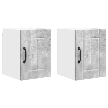 vidaXL Küchenschrank Lucca 2 pcs Beton Grau 30 x 31 x 40 cm