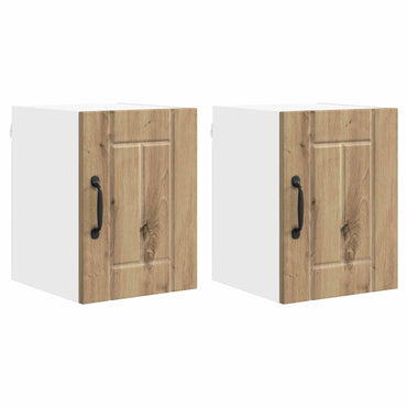 vidaXL Küchenschrank 2 pcs Artisan-Eiche 30 x 31 x 40 cm Holzwerkstoff