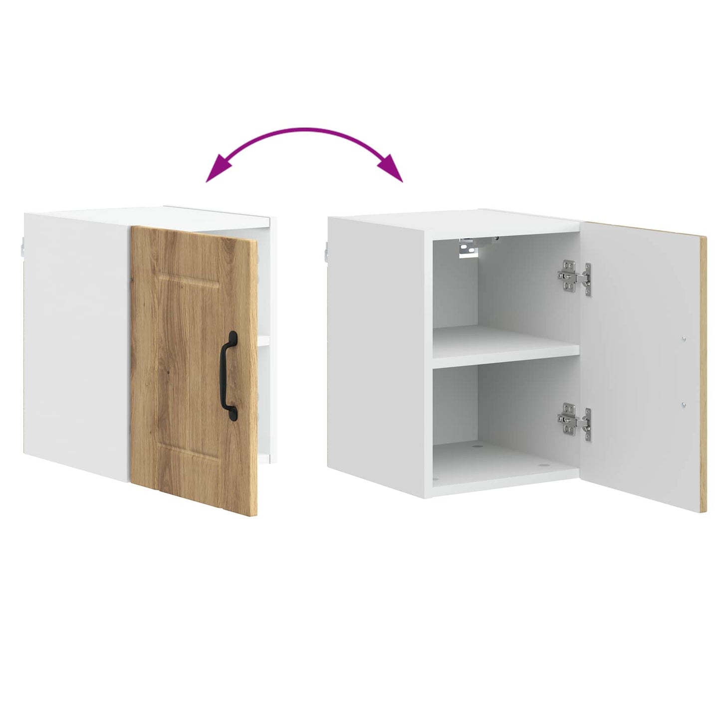 vidaXL Küchenschrank 2 pcs Artisan-Eiche 30 x 31 x 40 cm Holzwerkstoff