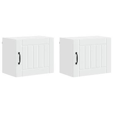 vidaXL Küchenschrank 2 pcs Weiß 50 x 31 x 40 cm Holzwerkstoff