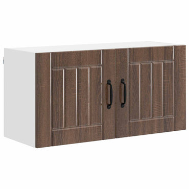 vidaXL Küchenschrank Braun Eichen-Optik 80 x 31 x 40 cm Holzwerkstoff