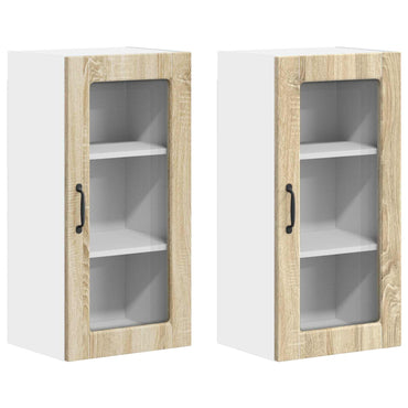 vidaXL Meuble de cuisine 2 pcs Chêne Sonoma 40 x 31 x 80 cm Bois d'ingénierie