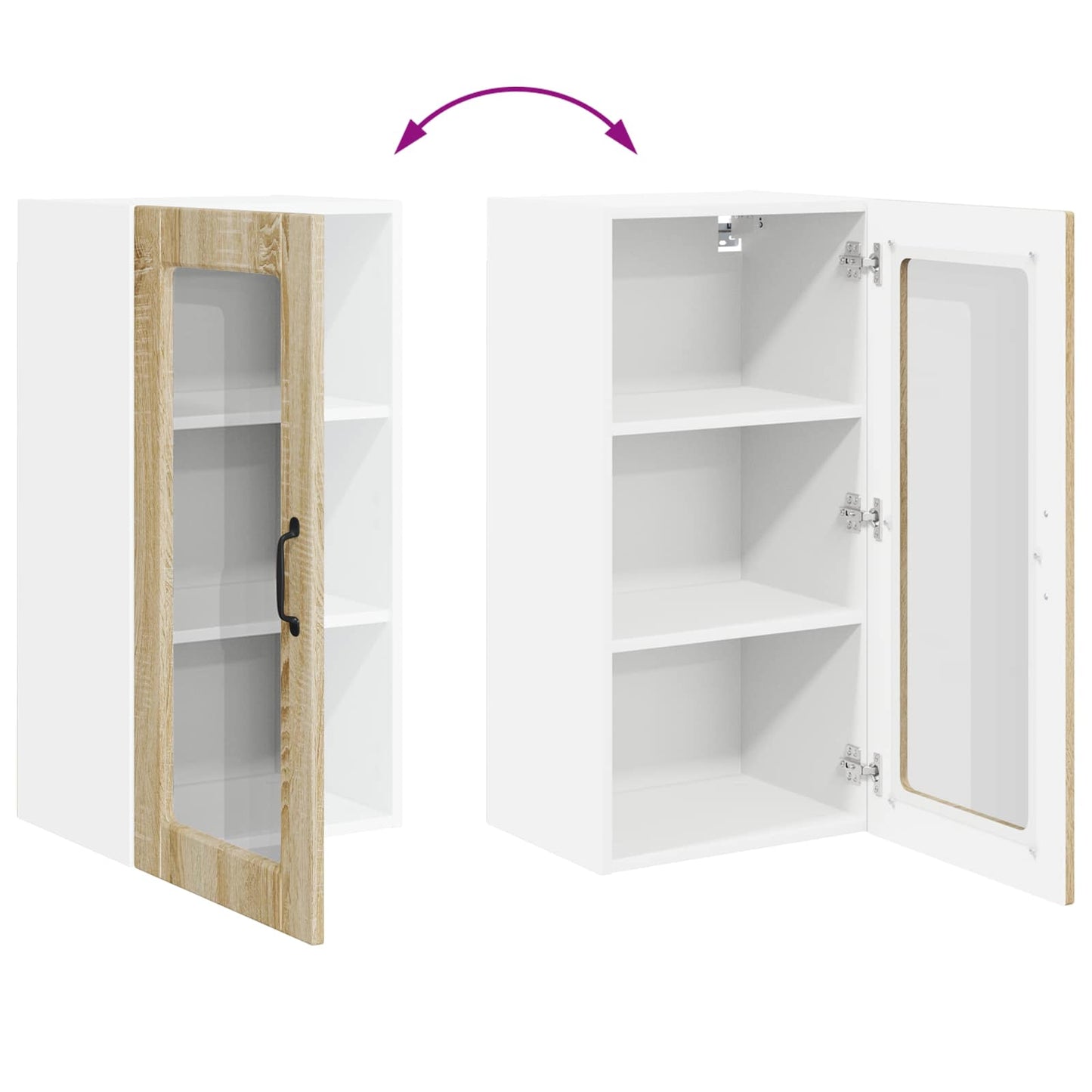 vidaXL Meuble de cuisine 2 pcs Chêne Sonoma 40 x 31 x 80 cm Bois d'ingénierie