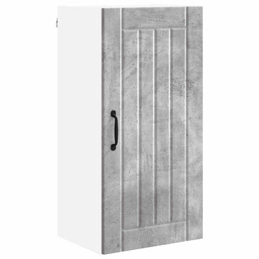 vidaXL Meuble haut de cuisine gris béton 40 x 31 x 80 cm, bois d'ingénierie