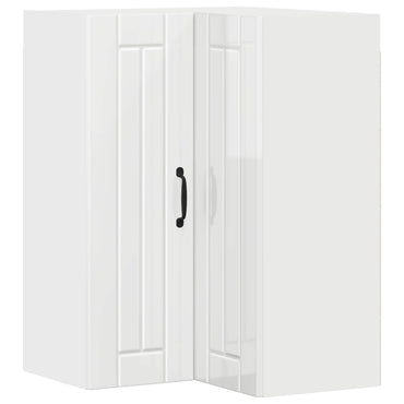 vidaXL Küchenschrank Hochglanz Weiß 57 x 57 x 80 cm Holzwerkstoff