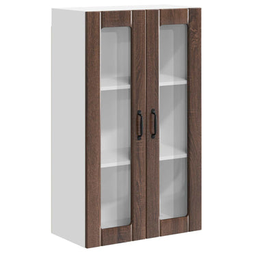 vidaXL Küchenwandschrank mit Tür Braun Eichen-Optik 60 x 31 x 100 cm