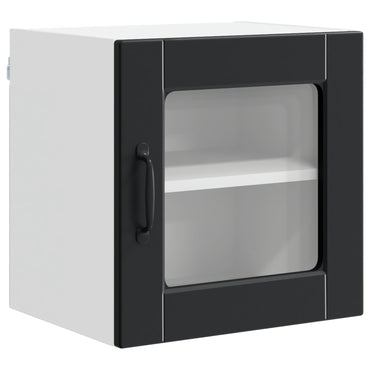 vidaXL Küchenschrank mit Regal Schwarz 40 x 31 x 40 cm Holzwerkstoff
