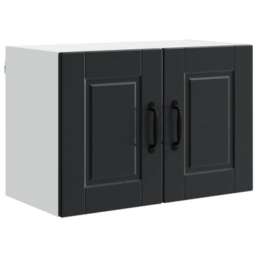 vidaXL Küchenschrank mit Regal Schwarz 60 x 31 x 40 cm Holzwerkstoff