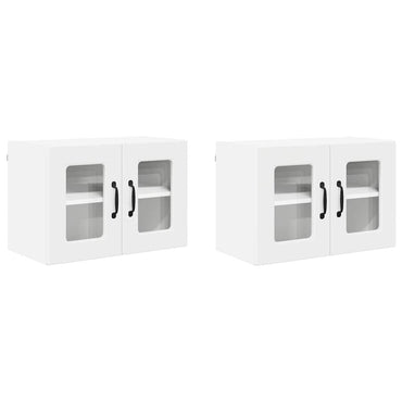 vidaXL Küchenschrank mit Tür 2 pcs Weiß 60 x 31 x 40 cm Holzwerkstoff