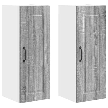 vidaXL Küchenschrank 2 pcs Graues Sonoma 30 x 31 x 80 cm Holzwerkstoff
