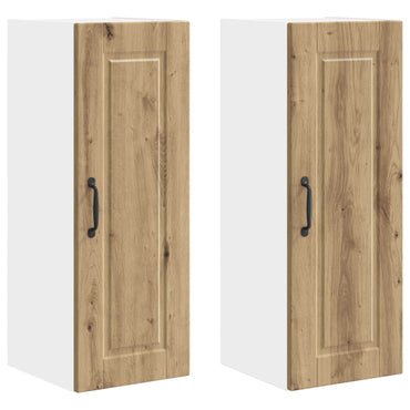 vidaXL Küchenschrank 2 pcs Artisan-Eiche 30 x 31 x 80 cm Holzwerkstoff
