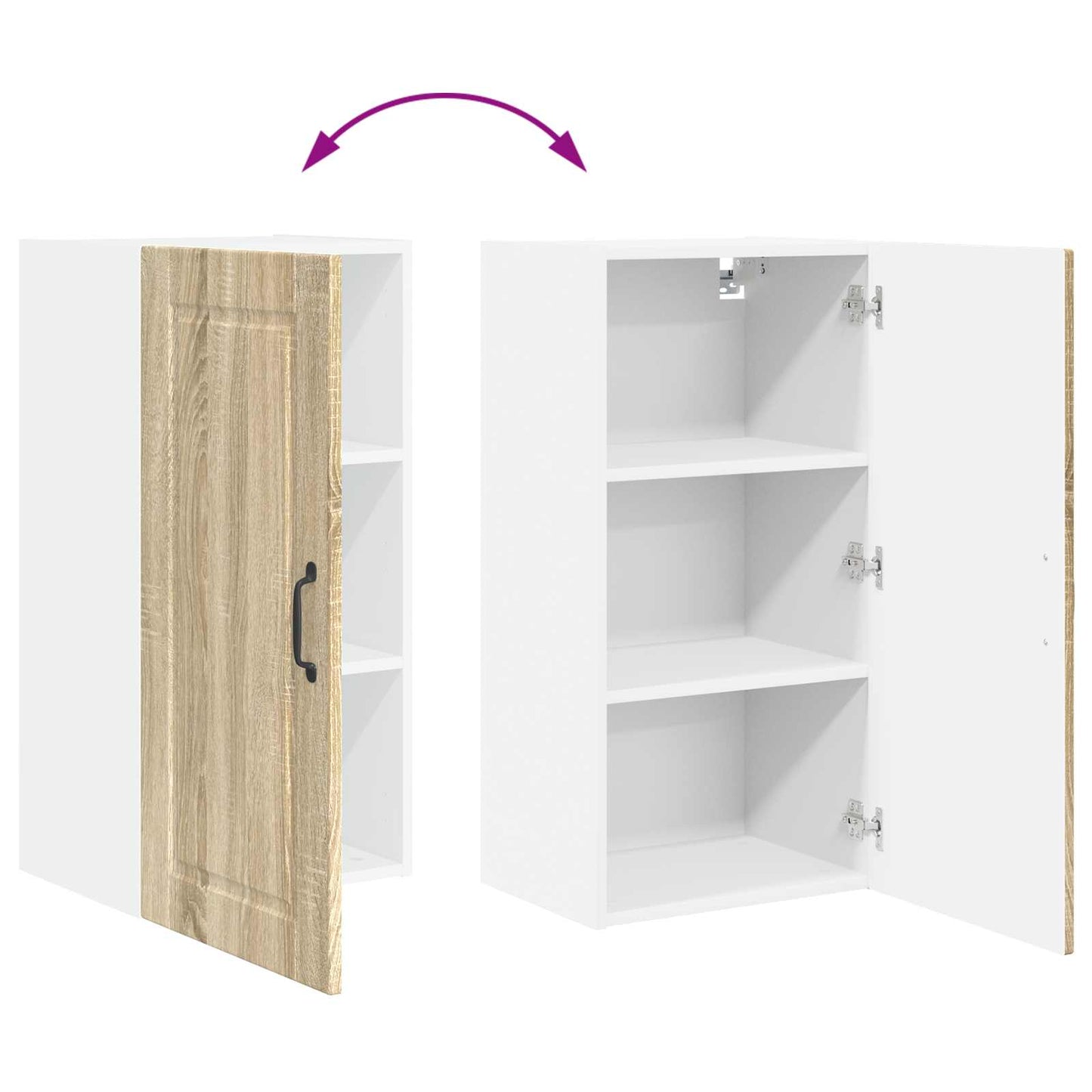 Küchenschrank Sonoma-Eiche 40 x 31 x 80 cm Holzwerkstoff