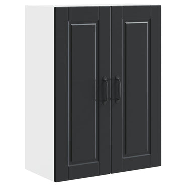 vidaXL Küchenschrank mit Regal Schwarz 60 x 31 x 80 cm Holzwerkstoff