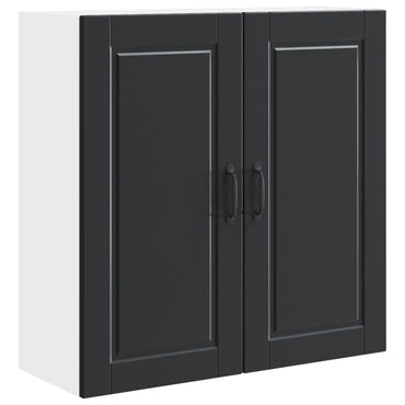 vidaXL Küchenschrank mit Regal Schwarz 80 x 31 x 80 cm Holzwerkstoff