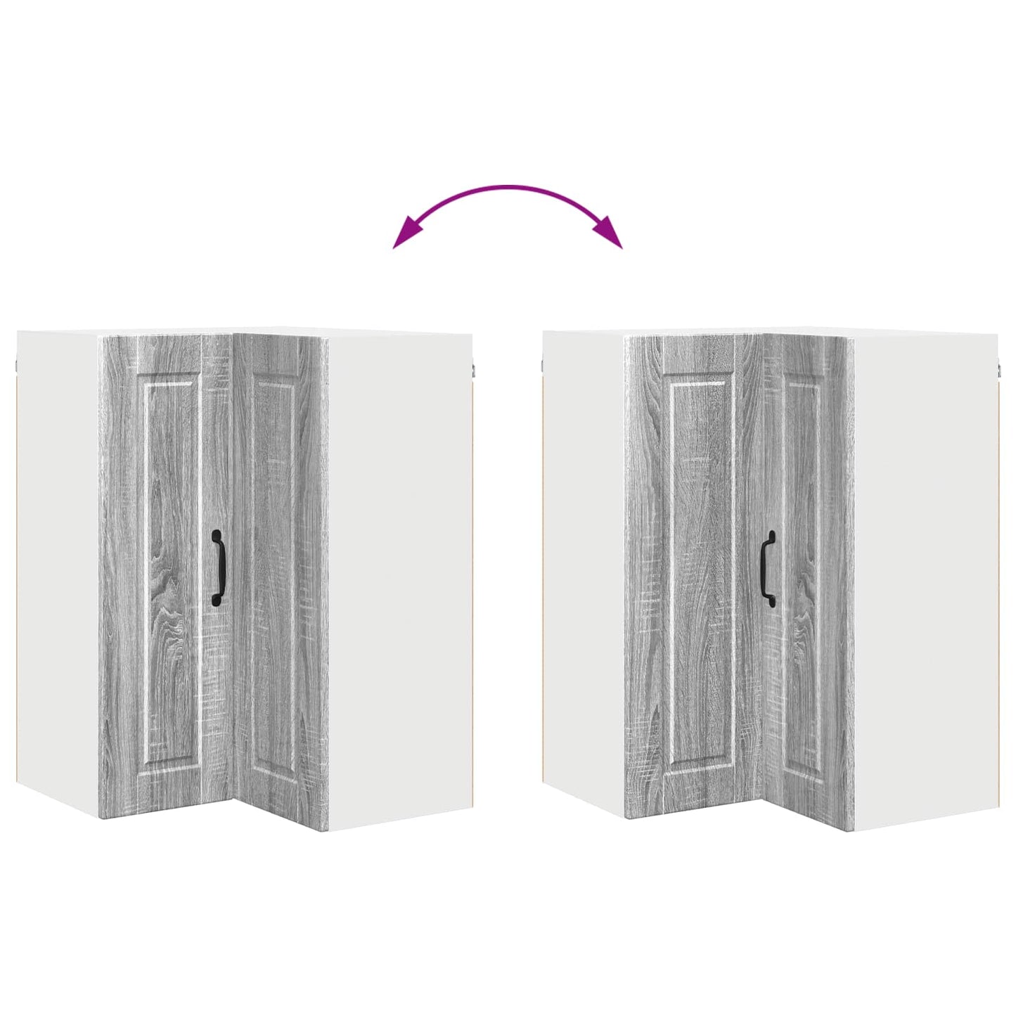 Küchenschrank Graues Sonoma 57 x 57 x 80 cm Holzwerkstoff