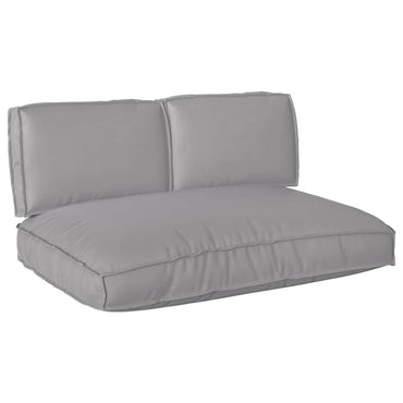 vidaXL Kissenset 3 pcs Grau Oxford-Stoff