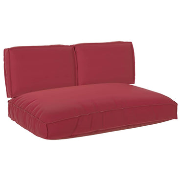 vidaXL Pallet Kissen Set 3 pcs Weinrot 120 x 80 x 12 cm Oxford Stoff